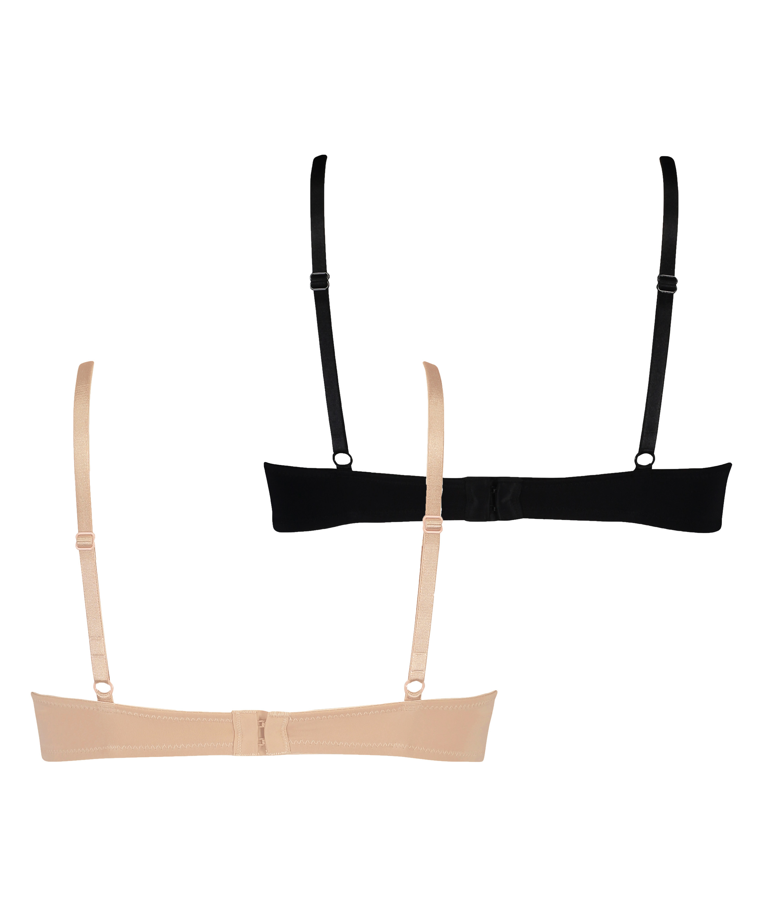 2-Pack Padded Underwired Bra, Beige, main