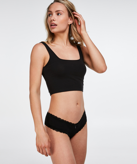 V-shaped Brazilian, Black