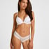 V-shaped Brazilian knickers mesh, White