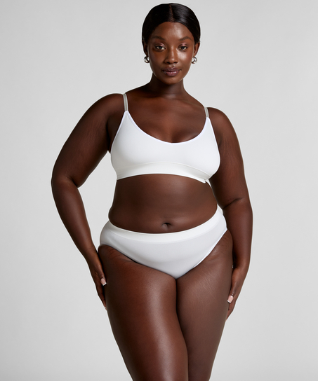 Dide Triangle Bralette, White