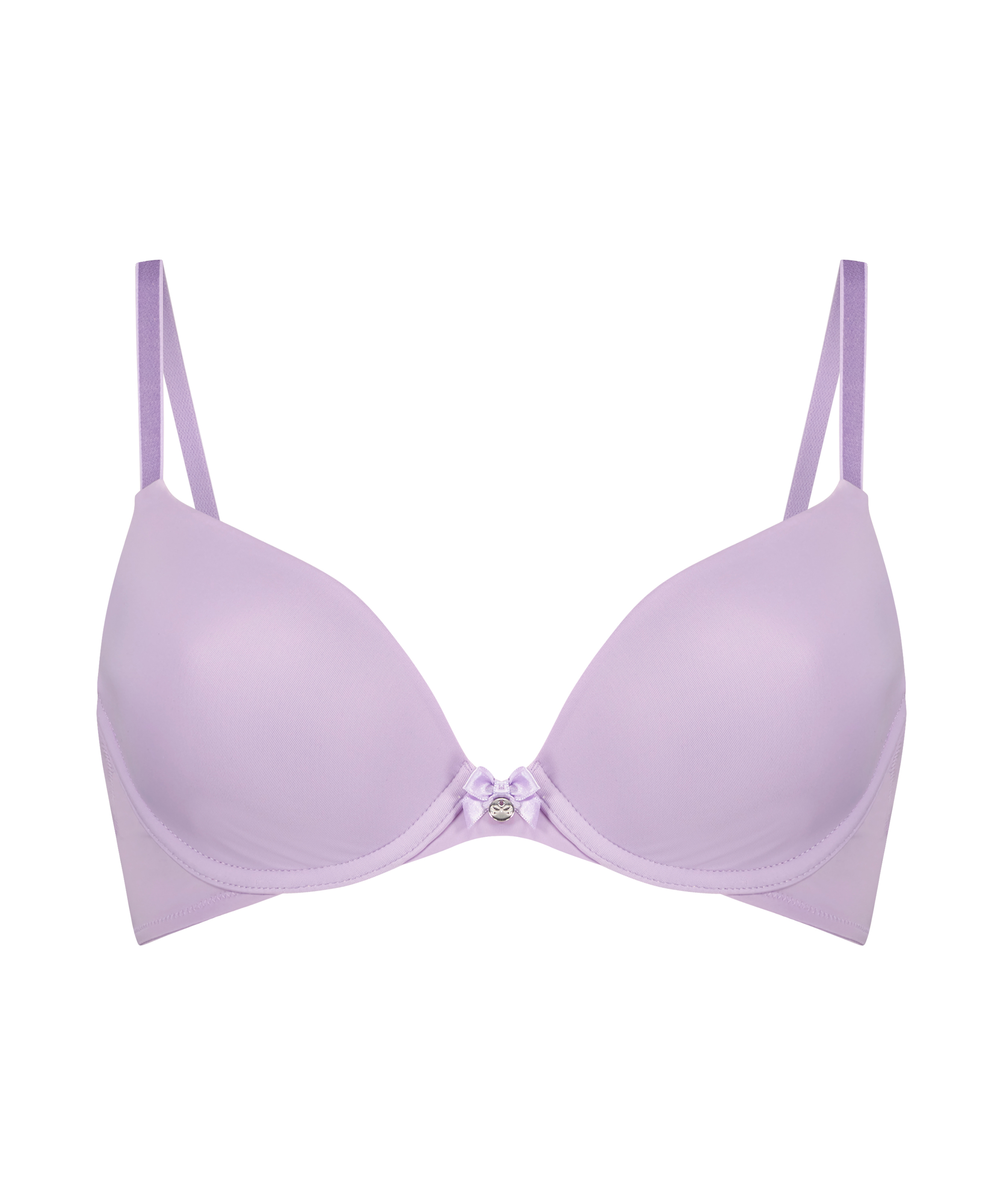 Plunge Padded Underwired Bra, Purple, main