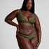 Luna High-Leg Bikini Bottoms, Green