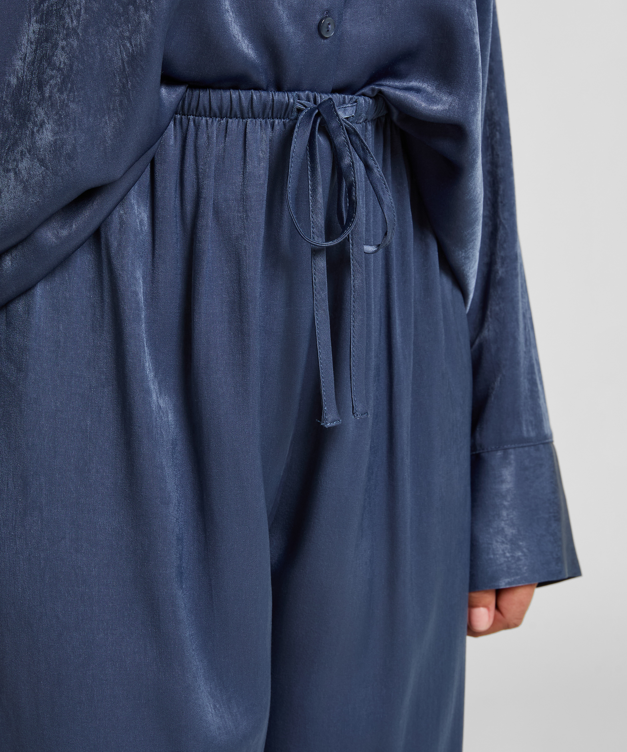 Satin Trousers, Blue, main