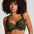 Amara Non-Padded Underwired Bra, Green
