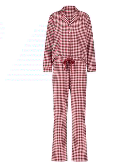 Flannel Pyjama Set, Red
