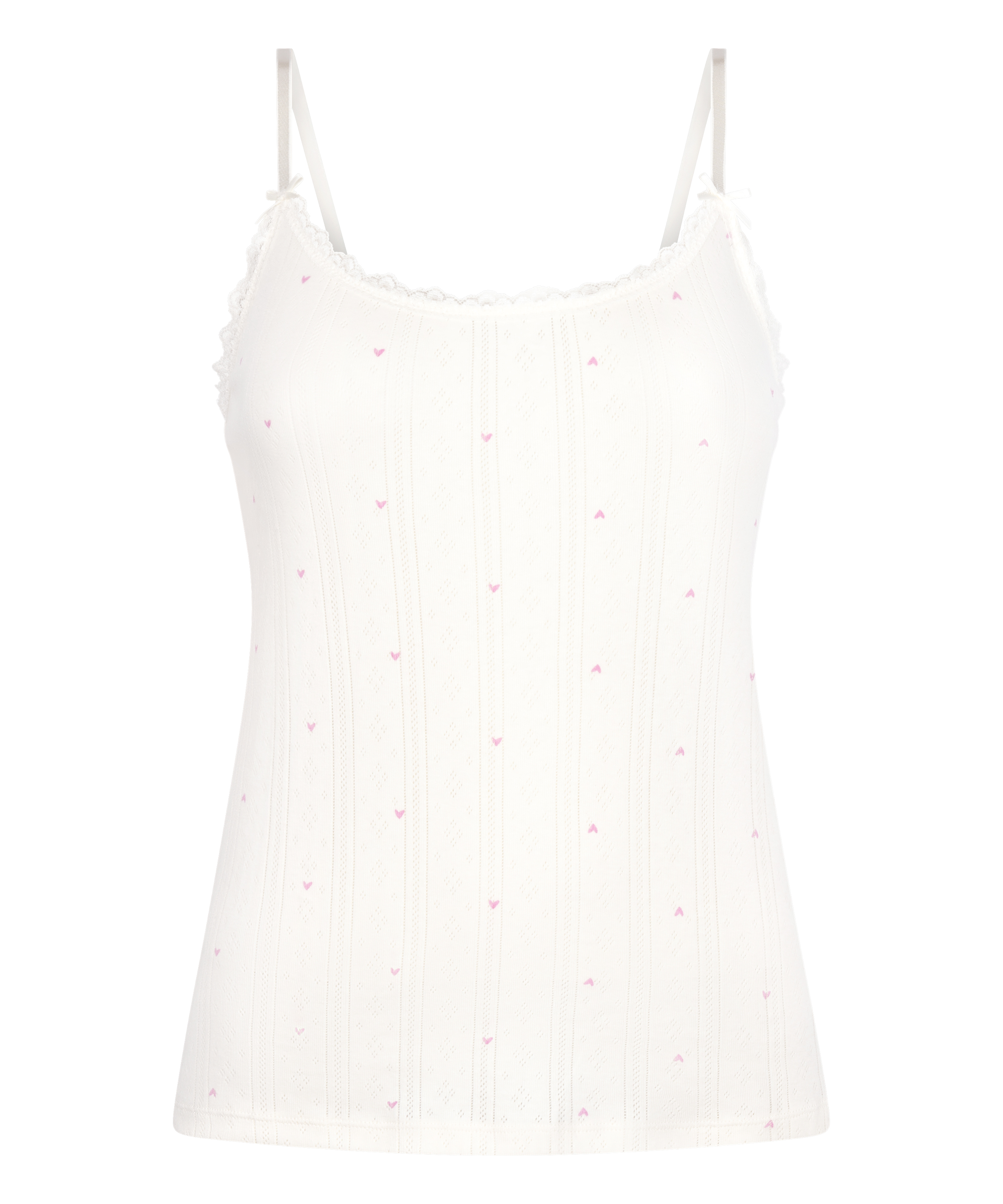 Pointelle Cami, White, main