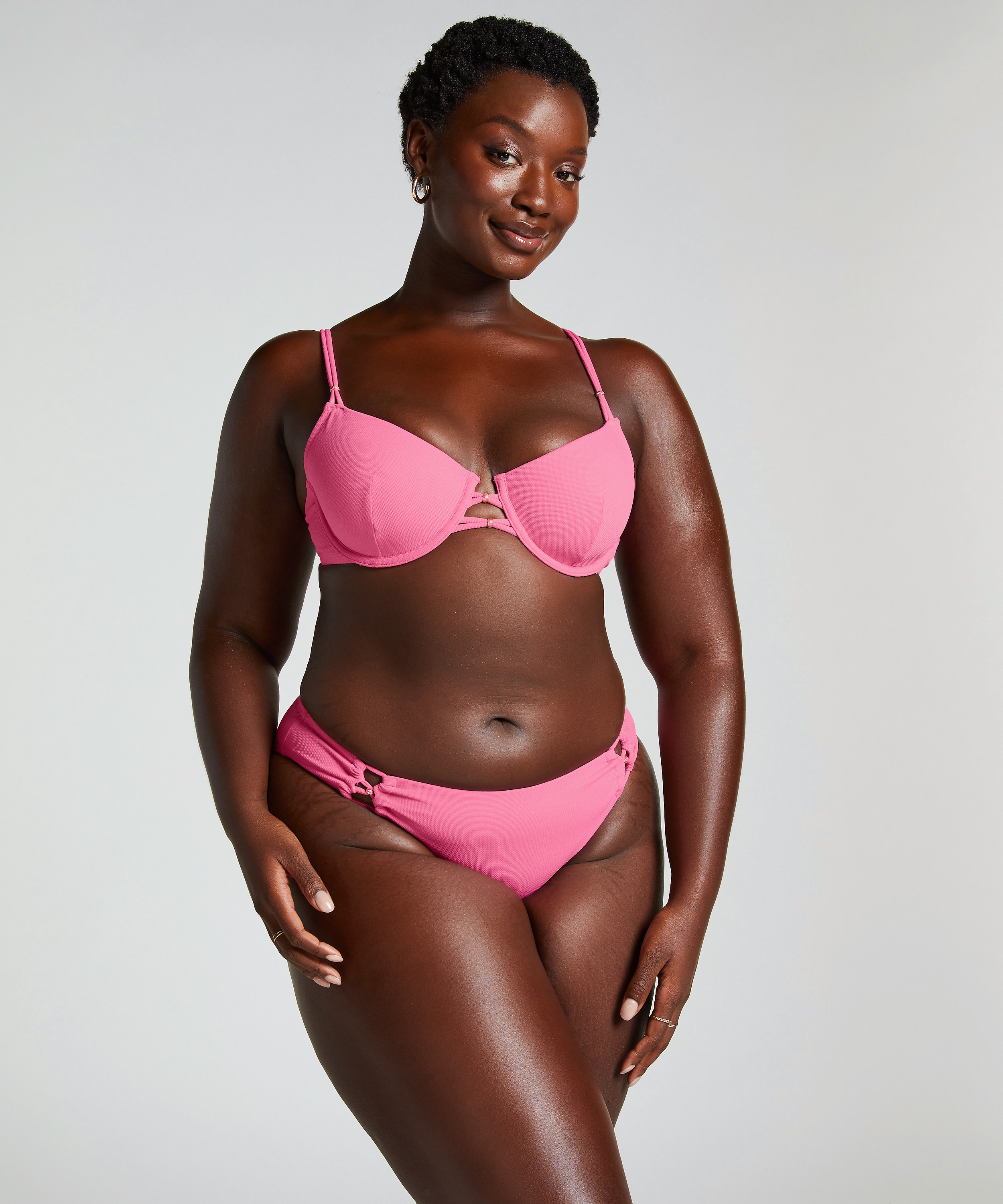 Holbox Bikini Top, Pink, main