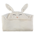 Winter Bunny Snuggle Blanket, White