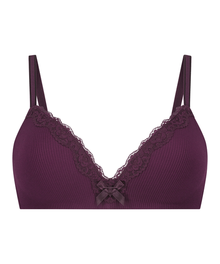 Lola Padded Non-Wired Bra, Purple