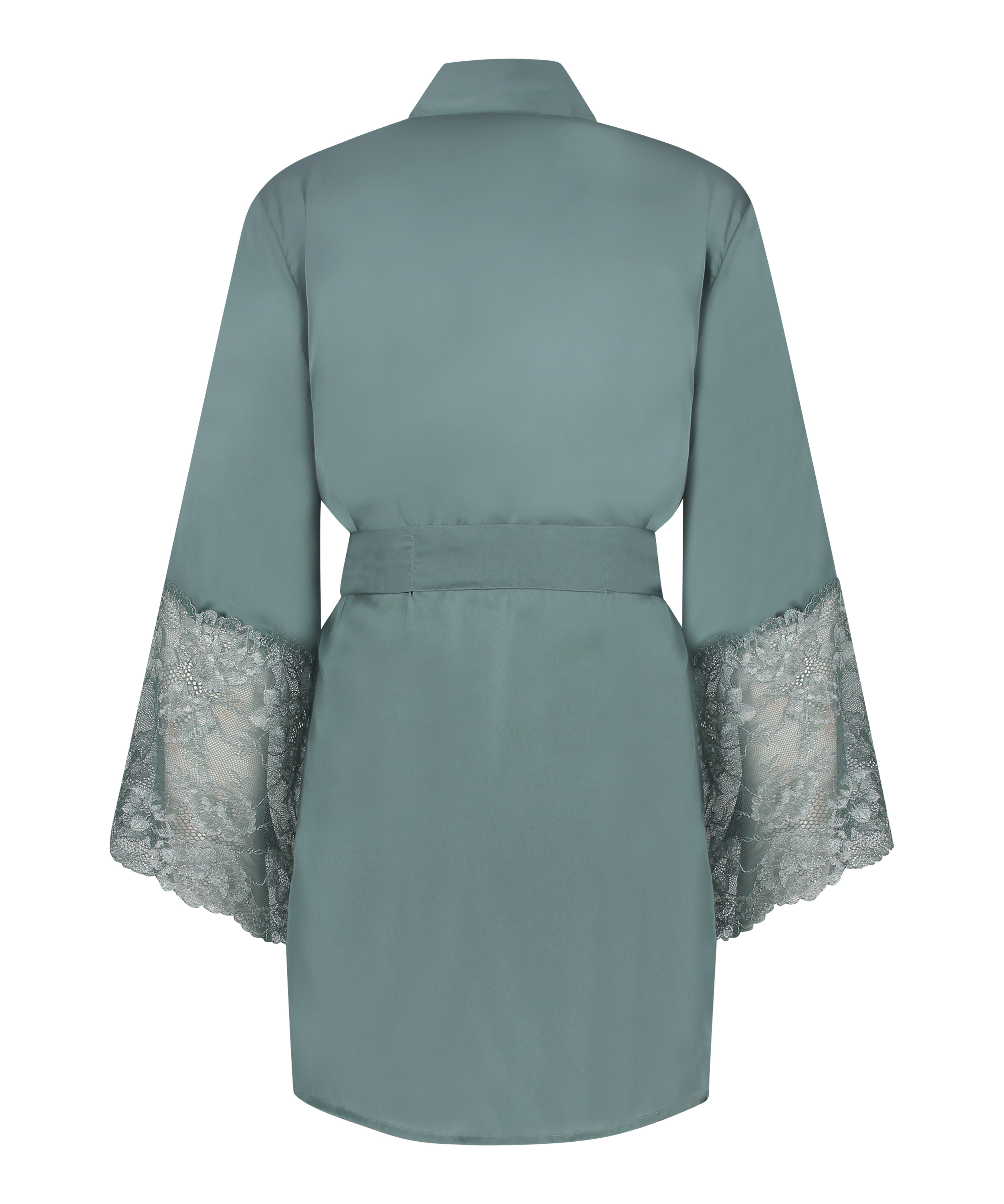 Satin Kimono, Blue, main