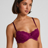Teddy Padded Underwired Bra, Purple