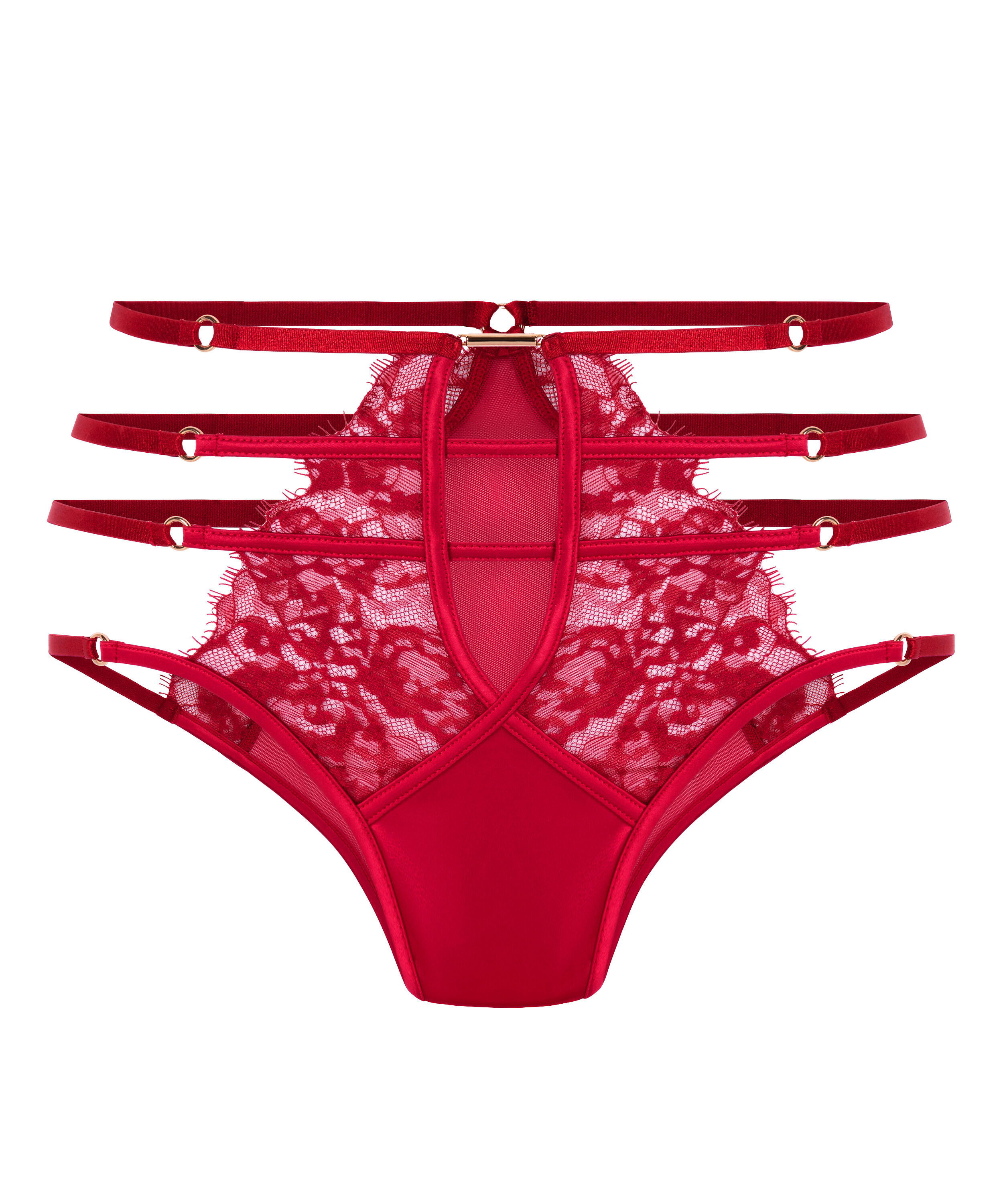 Noeki High-Waisted Highleg Brazilian, Red