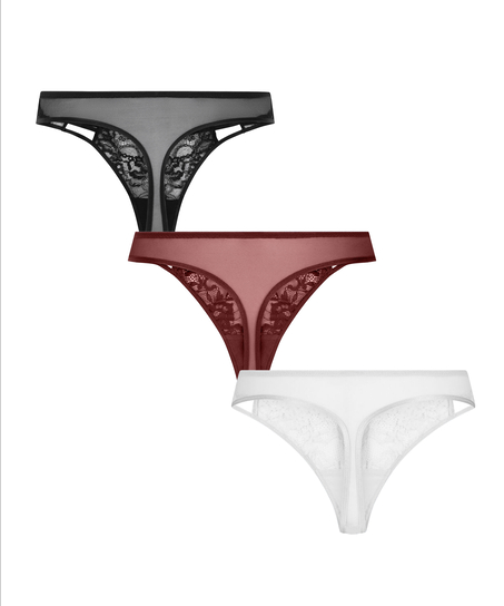 3-Pack Thong Briar, Purple