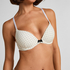 Plunge Padded Underwired Bra, White