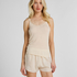 super soft Lace V-Neck cami with Cashmere, White