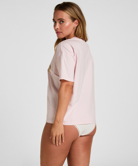T-shirt with Print, Pink