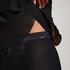 Plisse Lace Shorts, Black