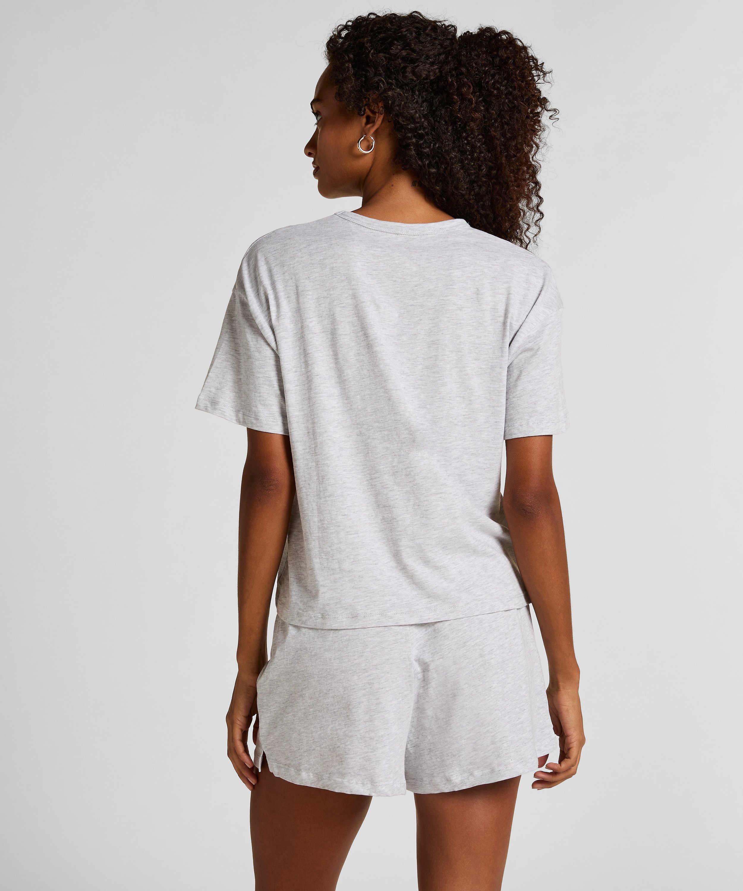 Pyjama Set Jersey Heart, Gray, main