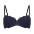 Marine Padded Underwired Bra, Blue