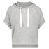 Short sleeved hoodie, Gray