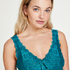 Modal Lace Slip Dress, Green