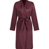 Satin Fleece Bathrobe, Purple