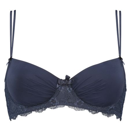 Padded underwired bra Lily Sweetheart, Blue