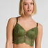 Prina Padded Underwired Longline Bra, Green