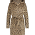 Fleece Bathrobe, Beige