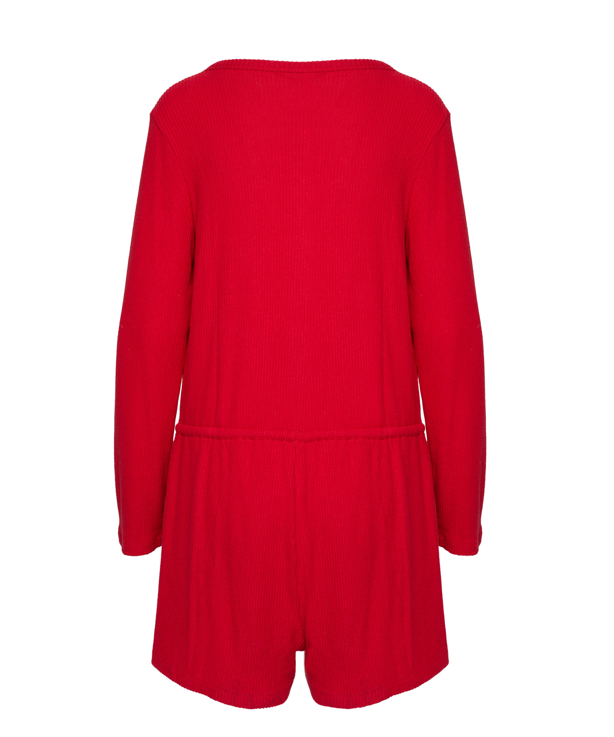 Onesie Short Jersey Rib, Red, main