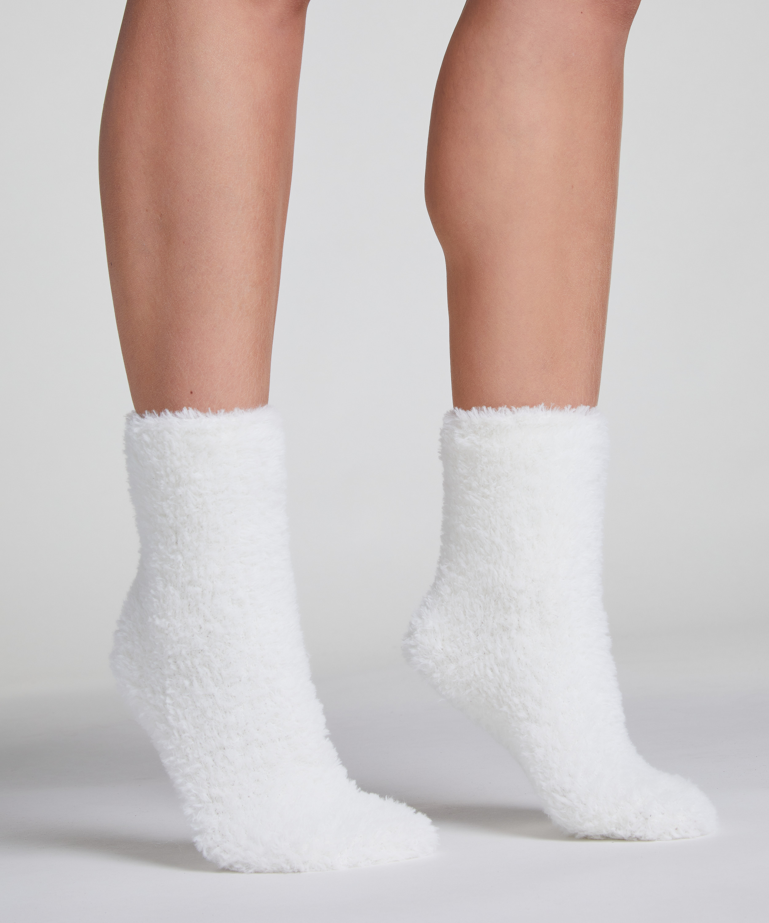 1 pair of knitted socks, White, main