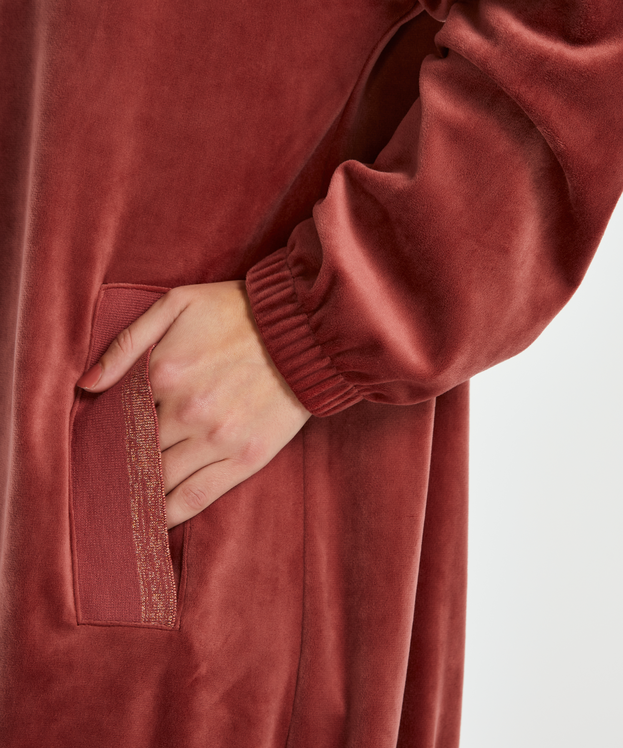 Velvet dress, Pink, main