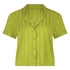 Satin Short-Sleeved Jacket, Green