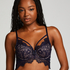 Marilee Padded Underwired Longline Bra, Blue