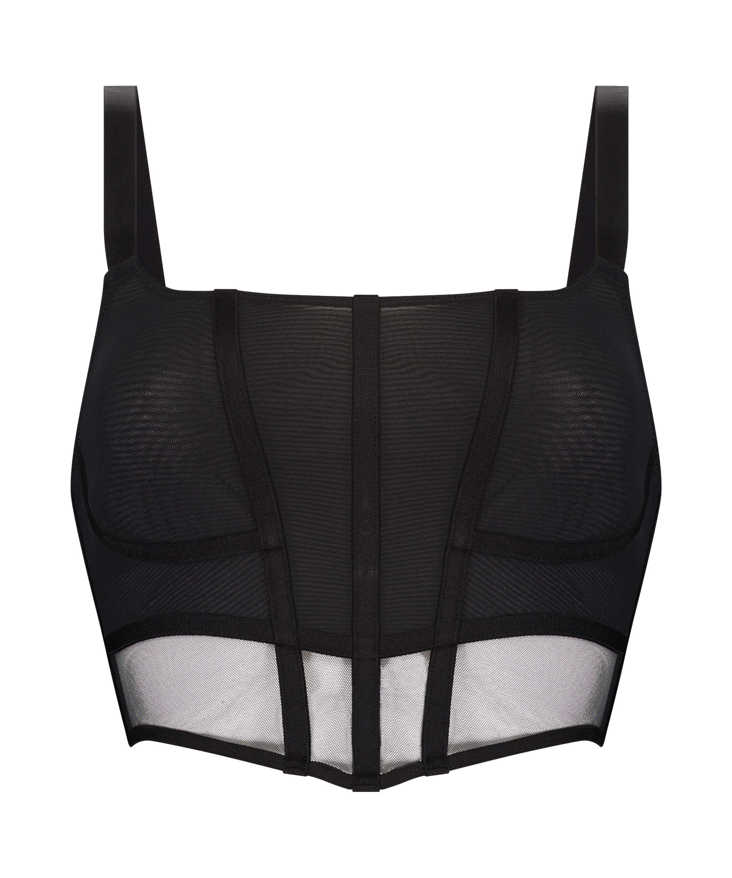 Love Me Mesh Corset Top, Black, main