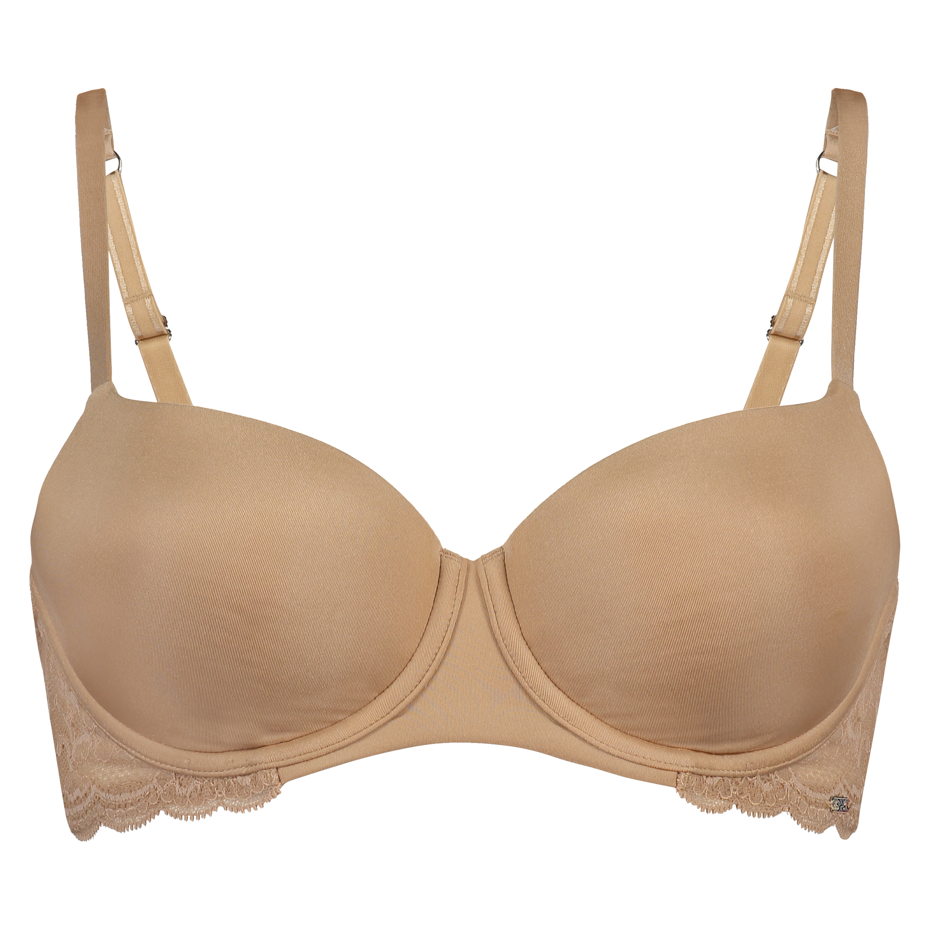 Angie Padded Underwired Bra, Beige, main