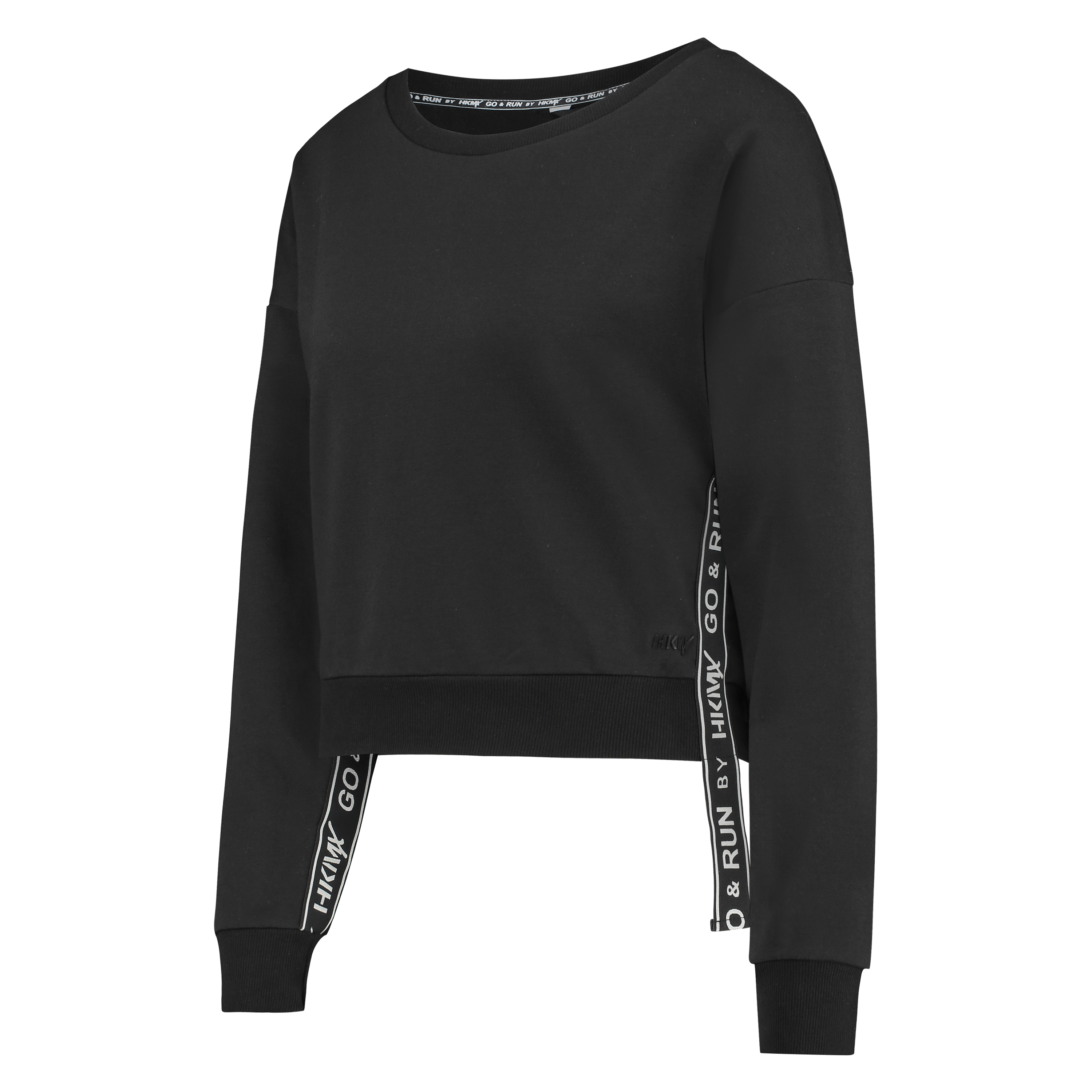 HKMX cropped sweater, Black, main
