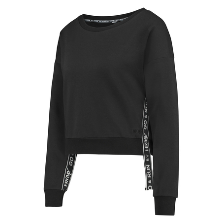HKMX cropped sweater, Black