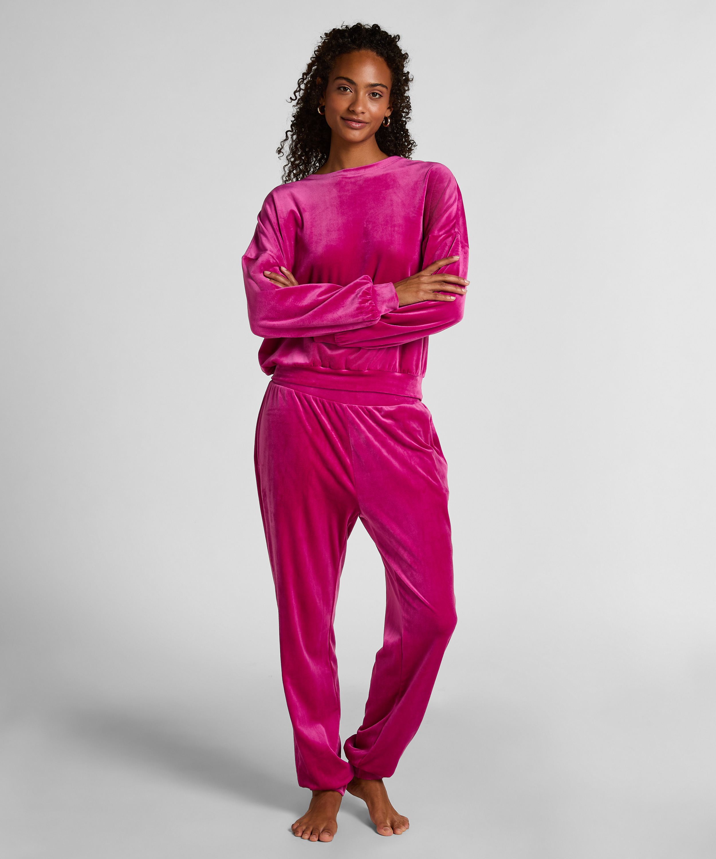 Velours Top, Pink, main