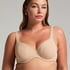 Mesh non-padded underwired bra, Beige