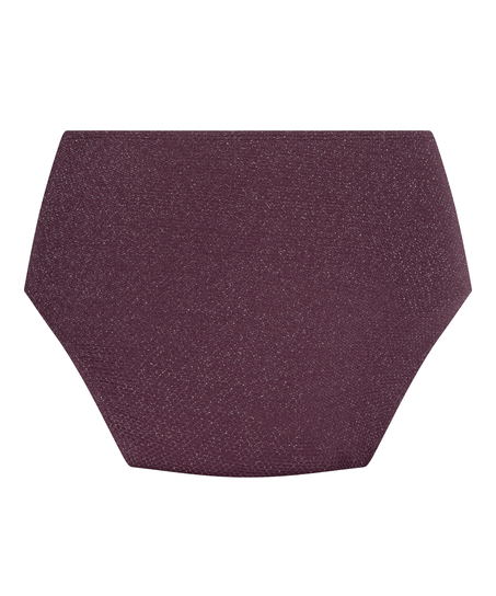 Panama High Waisted Bikini Bottom, Purple