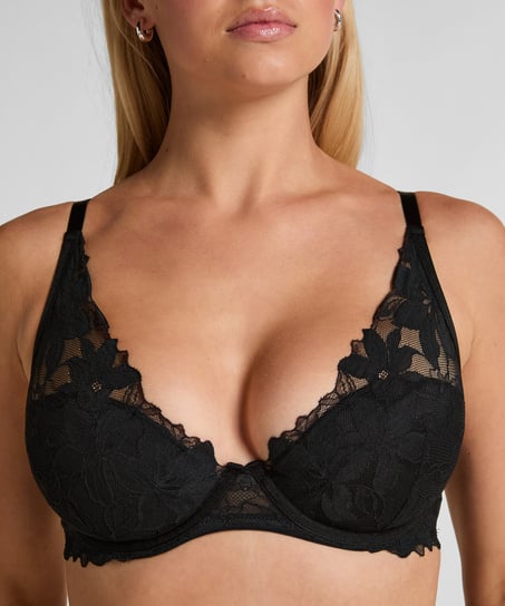 Ingrid Padded Underwired Bra, Black