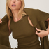 Hoodie brushed sweat, Green