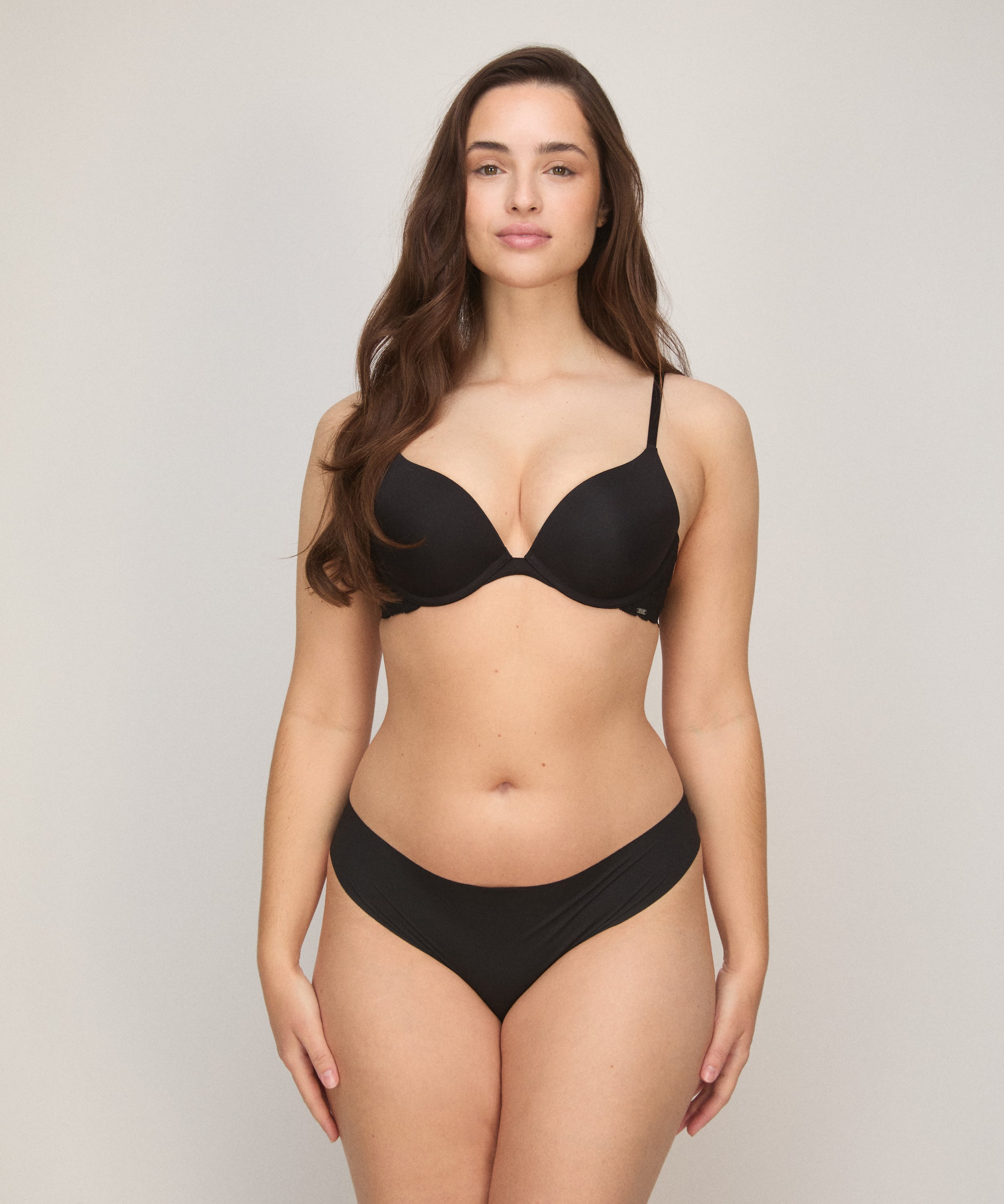 Thong Invisible, Black, main