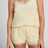 Velours Pyjama Set, Yellow
