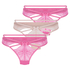 3-pack Thongs, Pink