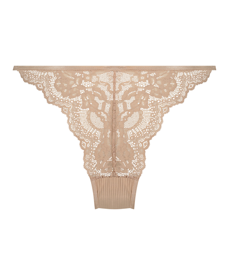 Kaiden High Leg Brazilian, Beige