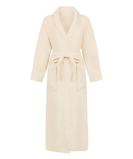Soft Fleece Bathrobe, White