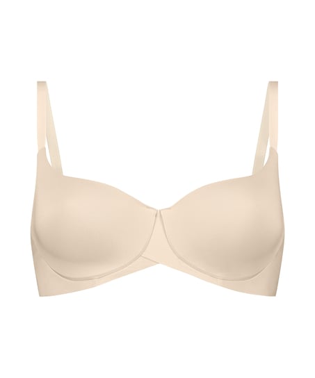 Smooth Padded Underwired Bra, Beige