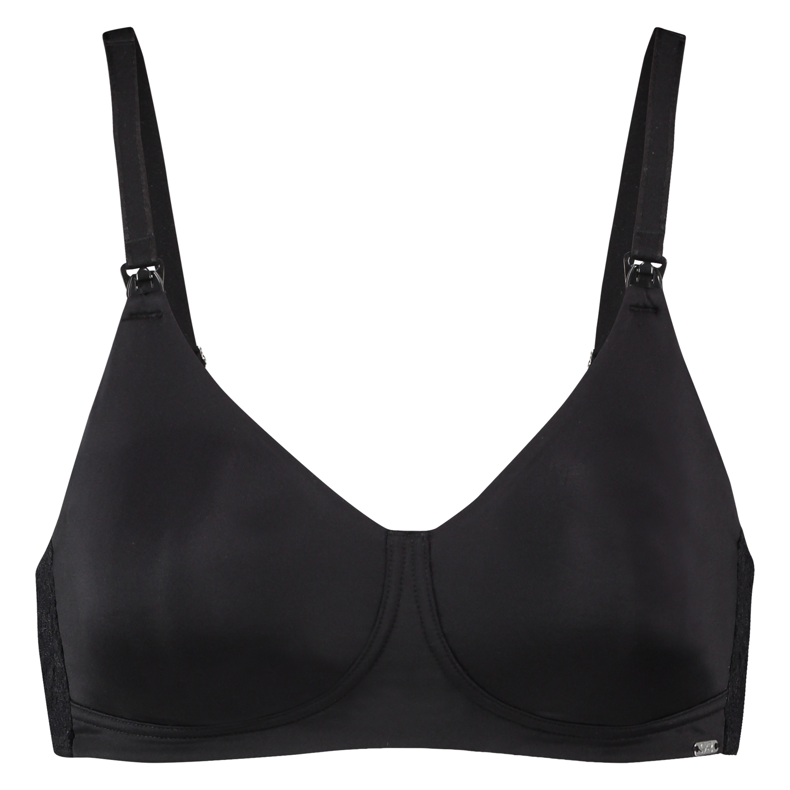 Alisa Non-Padded Nursing Bra, Black, main